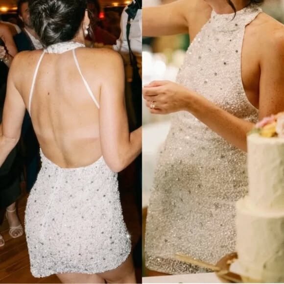 Retrofete White Mini Dress - Picture 3 of 11